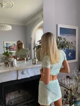 With Harper Lu Monogram Set Pistachio Size XS/S / AU 6 for rent on The Volte - image 3