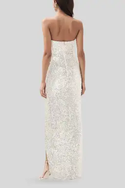 Nookie Galaxy Gown in Silver Size 8 for rent on The Volte - image 2