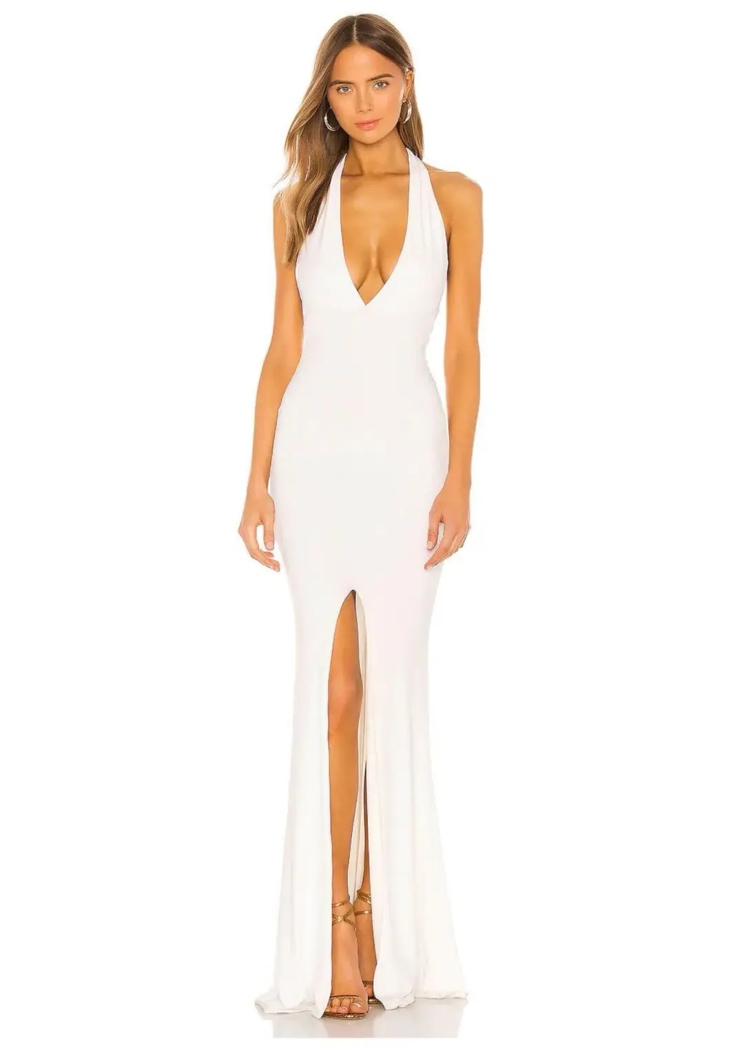 Nookie Illegal Halter Gown in White Size 8 for rent on The Volte - main image