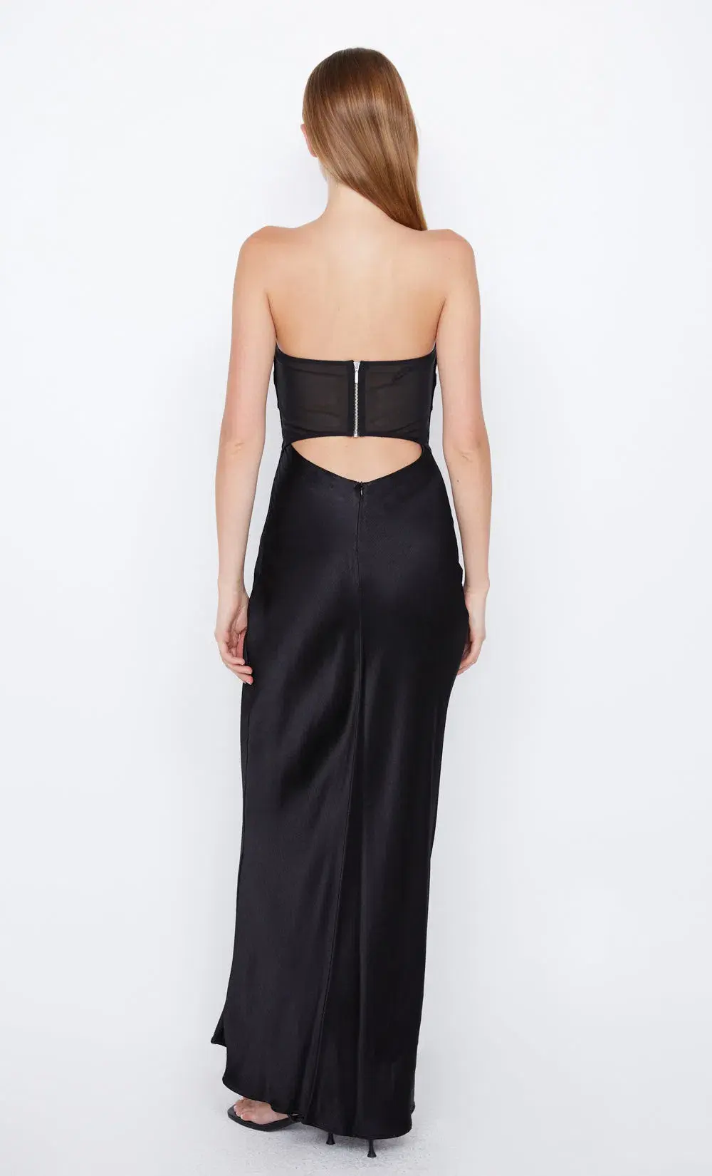 Bec & Bridge Halle Strapless Dress Black Size 8 for rent on The Volte - main image
