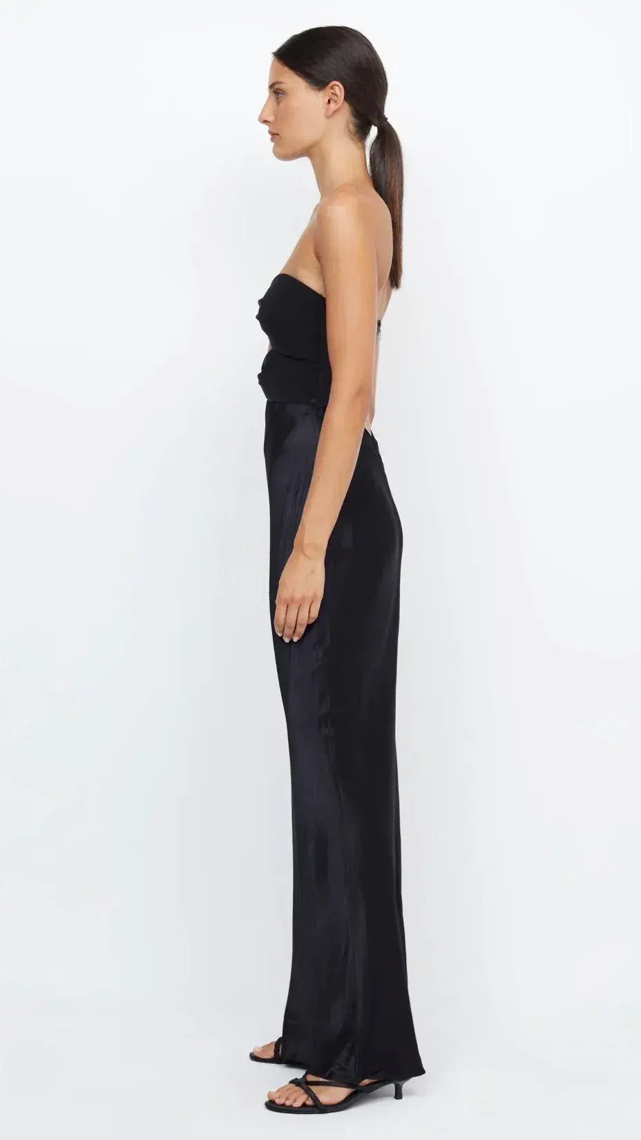 Bec & Bridge Halle Strapless Dress Black Size 8 for rent on The Volte - main image