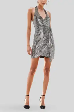 Nookie Bellagio Mini Dress Gunmetal Size 12 for rent on The Volte - image 1