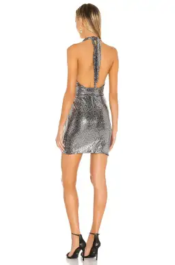 Nookie Bellagio Mini Dress Gunmetal Size 12 for rent on The Volte - image 2