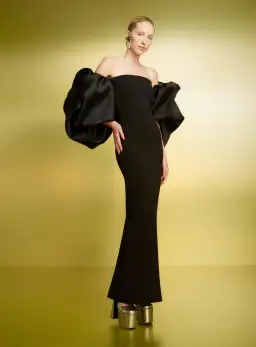 Solace London Pia Maxi Dress Black Size 12