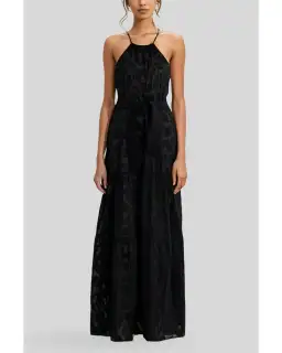 Rumer the Label Giselle Halter Maxi Dress in Black Size AU 8 for rent on The Volte - image 1