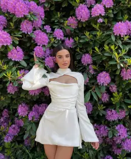 House Of CB Toira Long Sleeve Dress White Size S / AU 8 for rent on The Volte - image 4