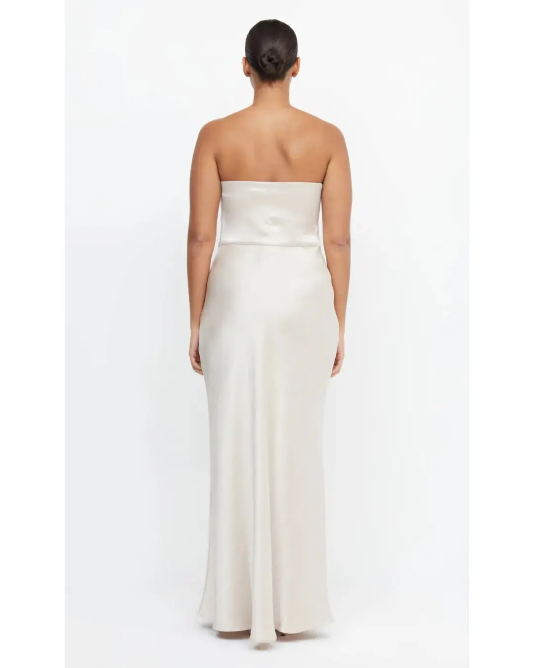 Bec & Bridge The Dreamer Strapless Dress in Sand Size AU 8 for rent on The Volte - main image