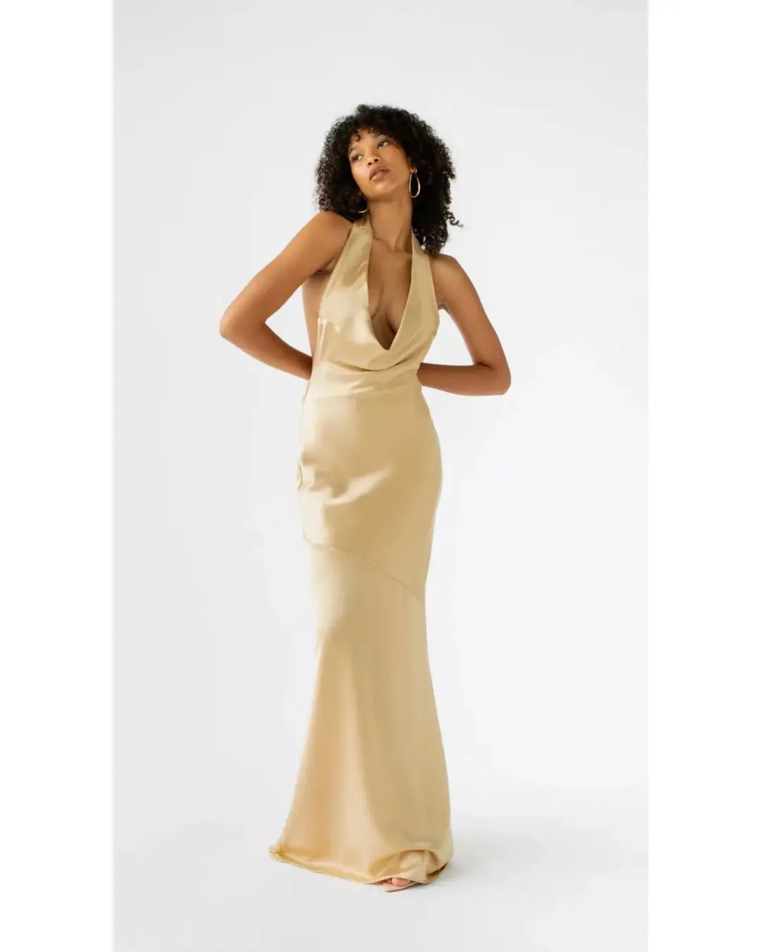 Arcina Ori Daniella Dress in Gold Size S / AU 8 for rent on The Volte - main image