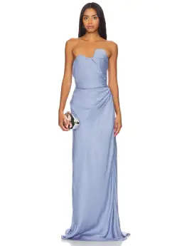 Rachel Gilbert Aries Maxi Dress in Marina Size 10 for rent on The Volte - image 1