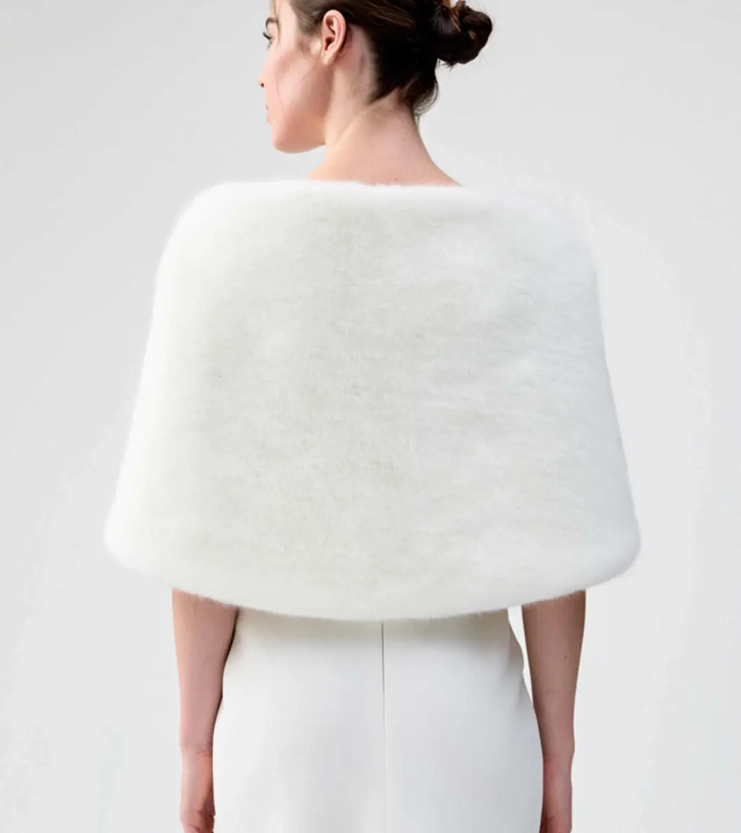 Unreal Fur Yasmine Wrap Ivory OS for rent on The Volte - main image