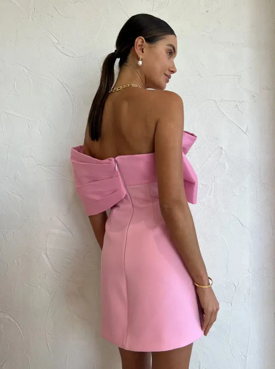 Rachel Gilbert Kace Mini Dress Pink Size 6 for rent on The Volte - main image