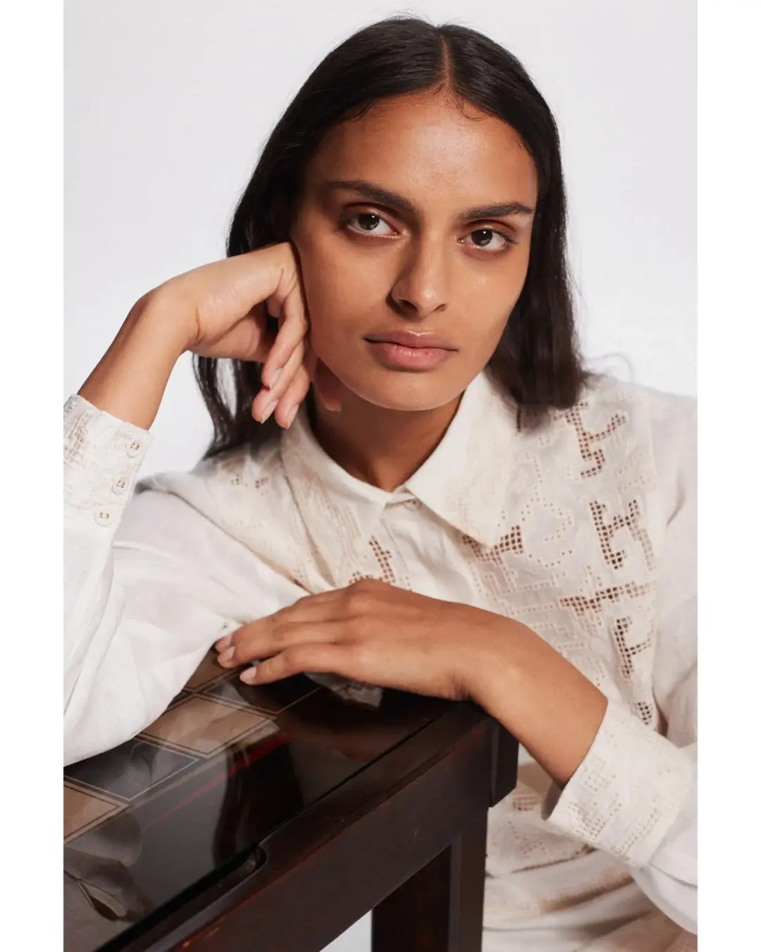 Alemais Pegasus Embroidered Mini Dress White Size AU 8 for rent on The Volte - main image