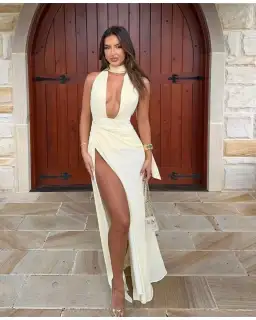 Calia Collection Antonia Dress in Baby Yellow Size AU 8 for rent on The Volte - image 3