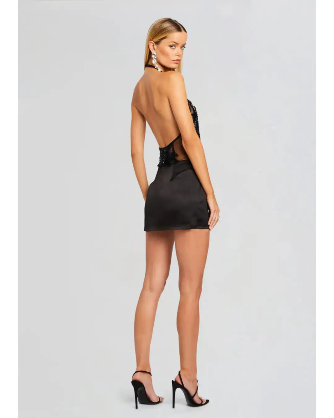 Retrofete Ondine Embellished Dress Black Size XS / AU 6 for rent on The Volte - main image