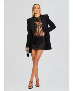 Retrofete Ondine Embellished Dress Black Size XS / AU 6 for rent on The Volte - image 3