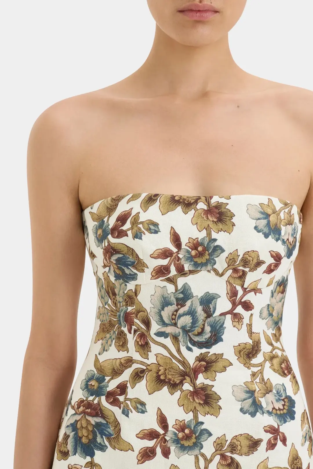 Sir the Label Eleanora Column Midi Dress Viola Print Size 4 / AU 14 for rent on The Volte - main image