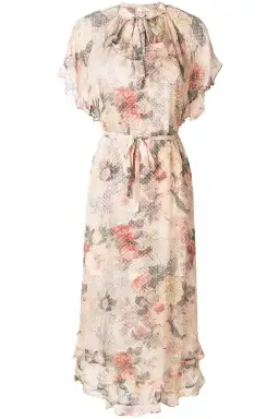 Zimmermann Radiate Cascade Frill Swing Silk Ruffle Midi Dress Floral Size 1 / 10 AU for rent on The Volte - image 6