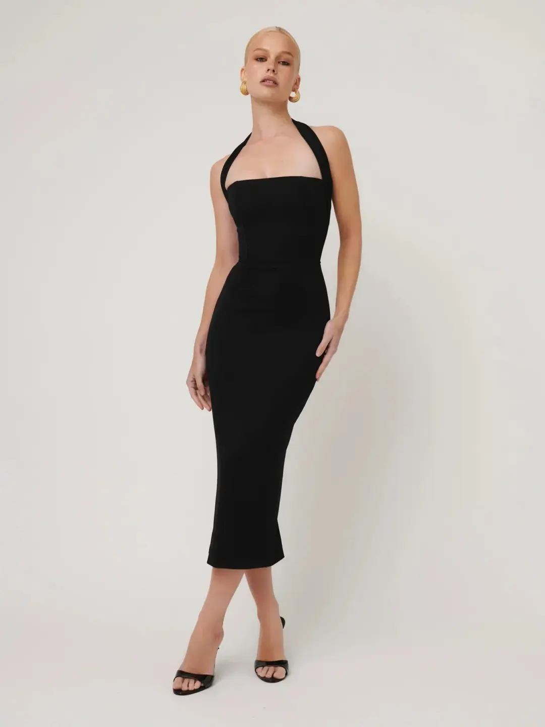 Effie Kats Meline Midi Dress Black Size S / AU 8 for rent on The Volte - main image