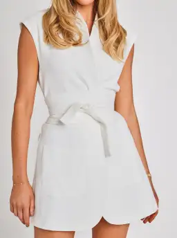 Odd Muse The Ultimate Muse Sleeveless Mini Dress W/Belts in White Size M (AU 10) for rent on The Volte - image 4