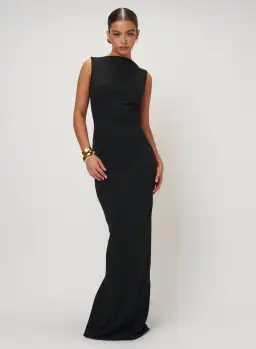 Effie Kats Verona Gown Black Size 12 for rent on The Volte - image 1
