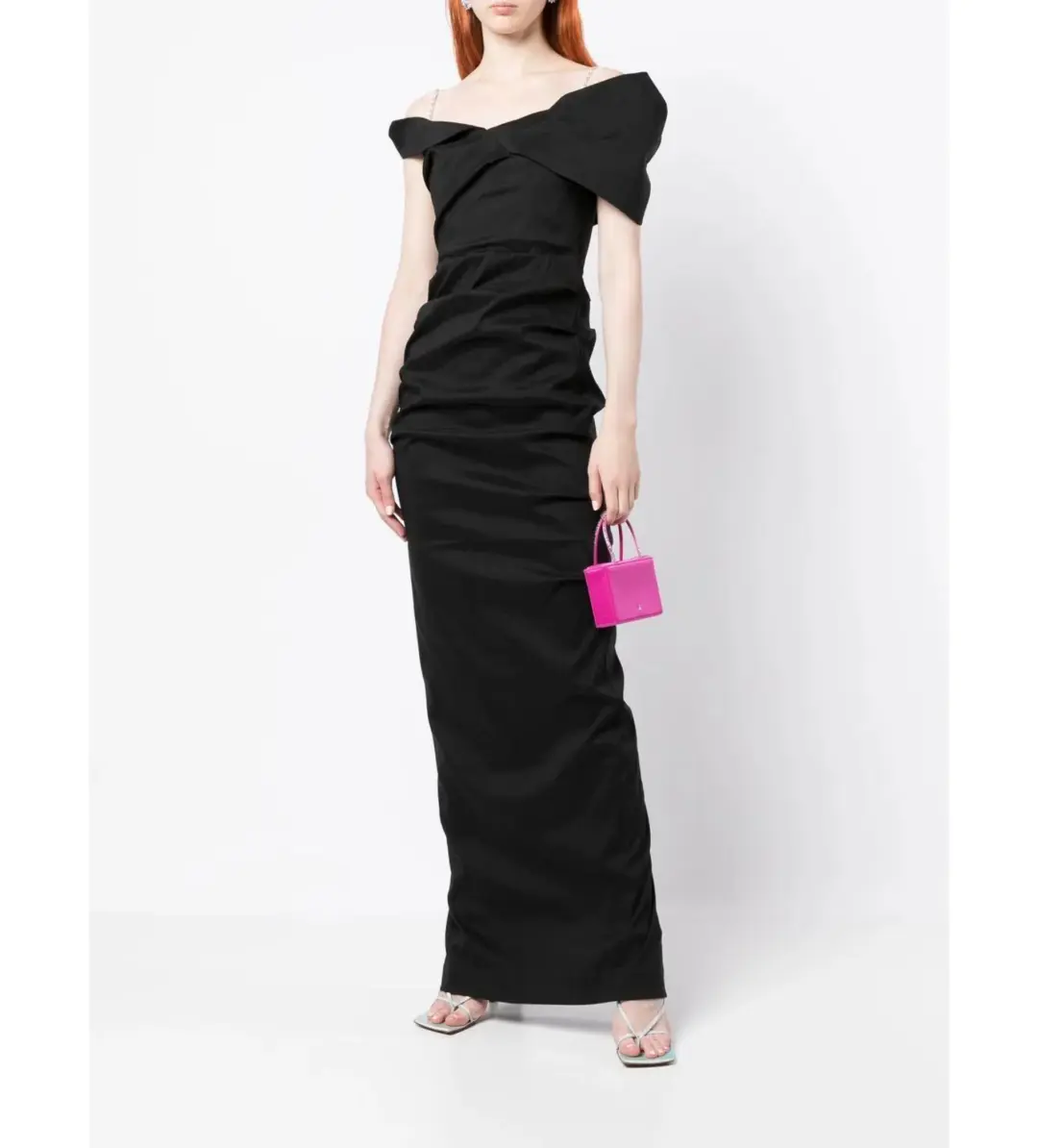 Rachel Gilbert Dahli Dress Black Size 16 for rent on The Volte - main image