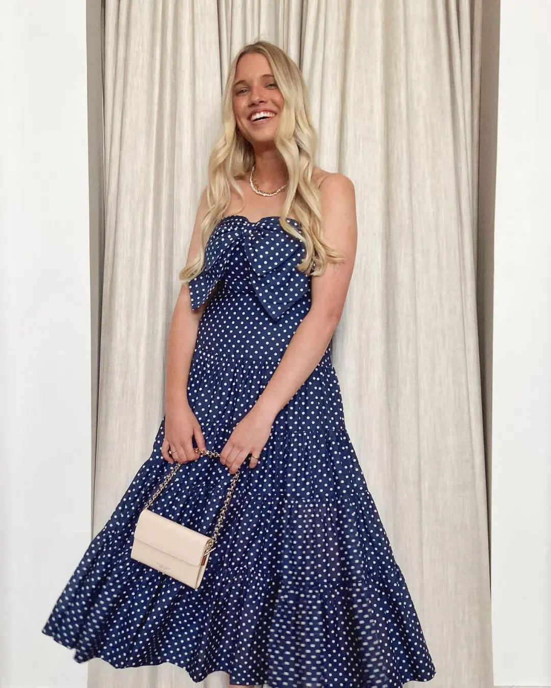 Alice McCall Last Song Midi Dress Blue Size 14 for rent on The Volte - main image