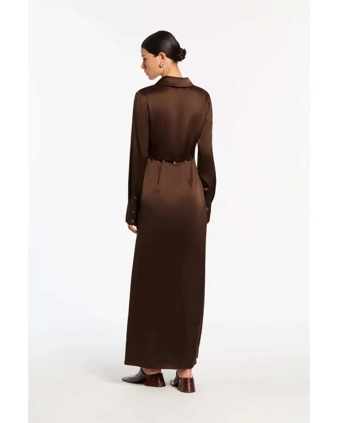 Sir the label Selita Shirt Dress Brown Size 3 / AU 12 for rent on The Volte - main image