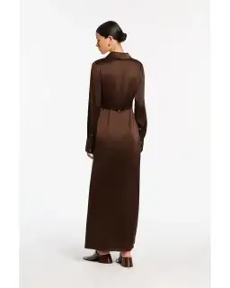 Sir the label Selita Shirt Dress Brown Size 3 / AU 12 for rent on The Volte - image 3