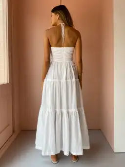 Bec & Bridge Aurora Maxi Dress Ivory Size AU 14 for rent on The Volte - image 2