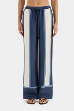 Sir the Label Dazed Wrap Halter Mini and Relaxed Pant Set in Studio Print Size 10 for rent on The Volte - image 5