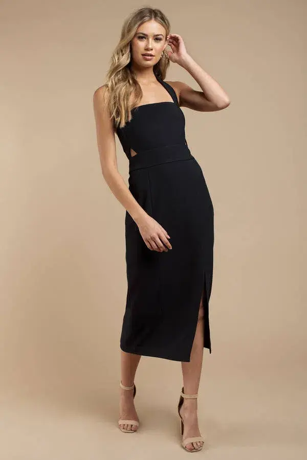 Finders Keepers Seeking Dress Navy Size 10 for rent on The Volte - main image