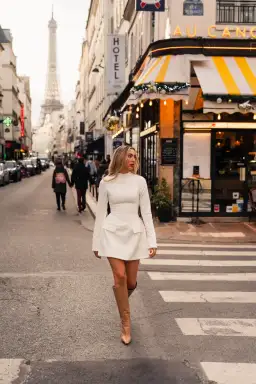 Odd Muse The Ultimate Muse Split Sleeve Mini Dress White Size 6 for rent on The Volte - image 3