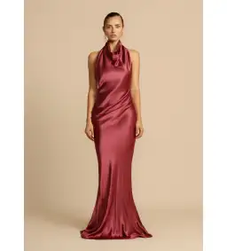 Arcina Ori Gaia Dress Rich Plum Hue Size 8 for rent on The Volte - image 1