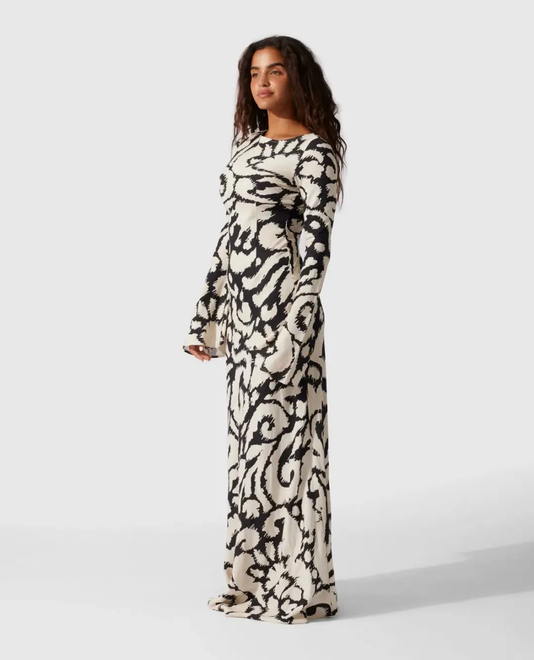 The Wolf Gang Santa Elena Maxi Dress Ikat Print Size 8 for rent on The Volte - main image