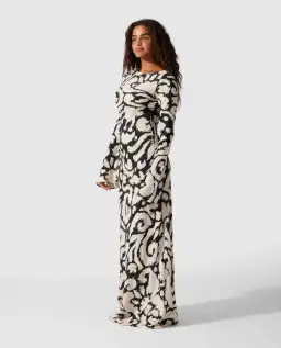 The Wolf Gang Santa Elena Maxi Dress Ikat Print Size 8 for rent on The Volte - image 3