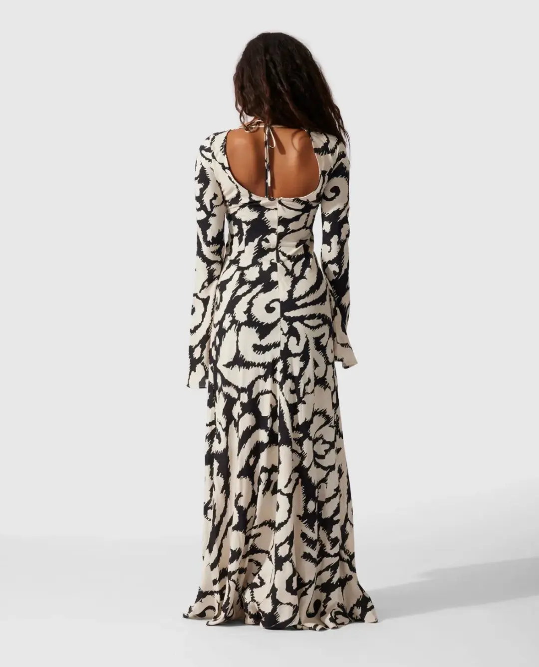 The Wolf Gang Santa Elena Maxi Dress Ikat Print Size 8 for rent on The Volte - main image
