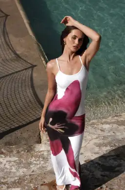 With Harper Lu Slip Dress Pearl Lily Floral Size M / AU 10 for rent on The Volte - image 3