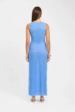 Kookai Camilla Deep Vee Dress Hydrangea Blue Size M / AU 10 for rent on The Volte - image 2