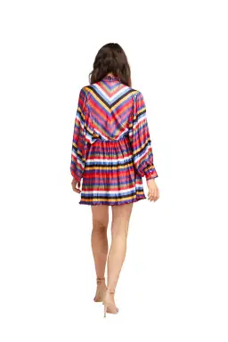 Elliatt Sodality Striped Dress Multi Size AU 8 for rent on The Volte - image 2