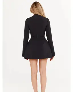 Odd Muse The Ultimate Muse Split Sleeve Mini Dress Black Size AU 12 for rent on The Volte - image 3