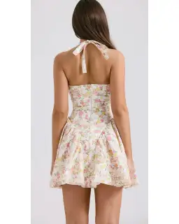 House of CB Valentia Dress Ivory Meadow Print Size AU 8 for rent on The Volte - image 4