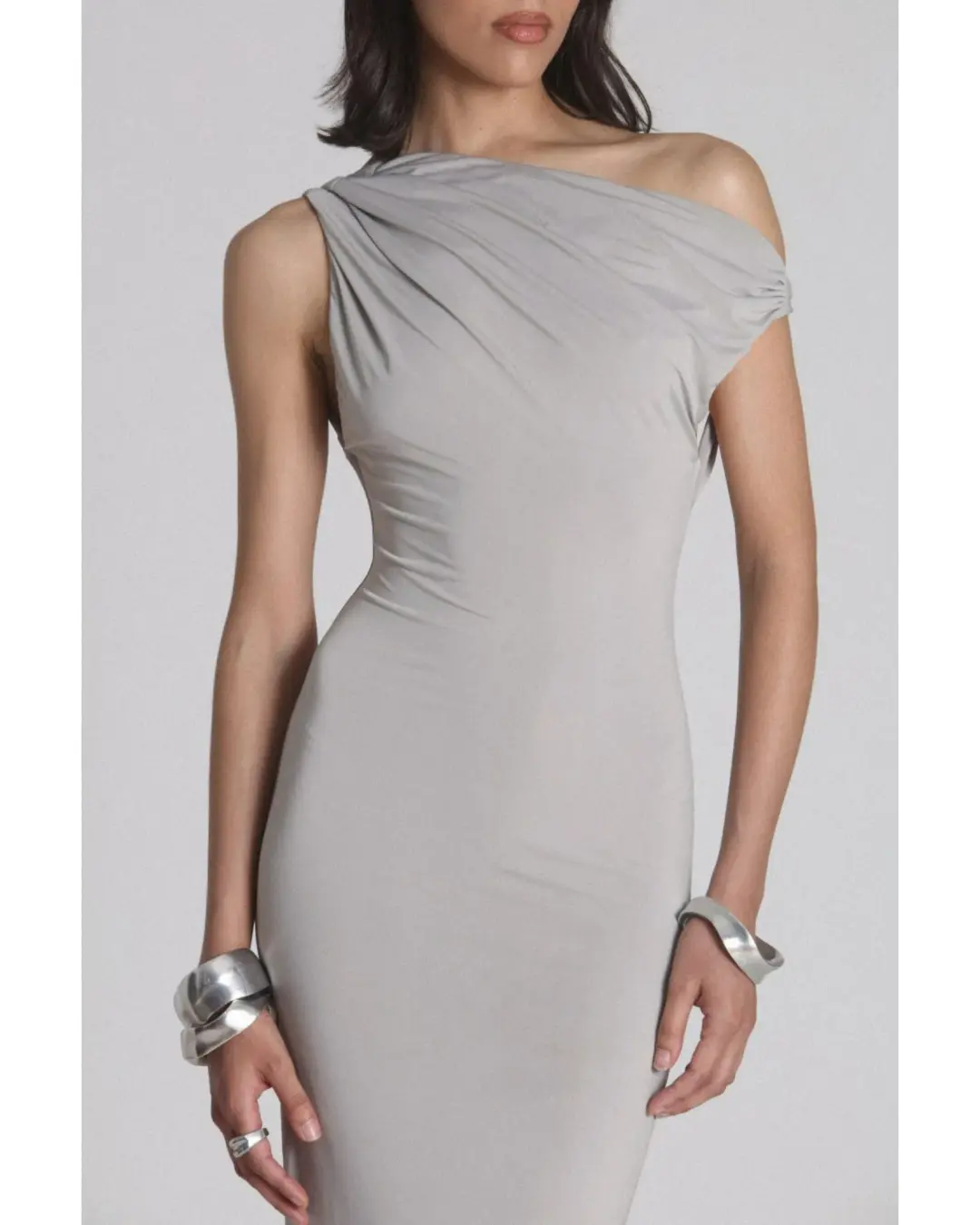 Bayse Haven Maxi Dress in Grey Size S / AU 8 for rent on The Volte - main image