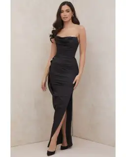 House of CB Adrienne Corset Maxi Dress in Black Size S / AU 8 for rent on The Volte - image 2