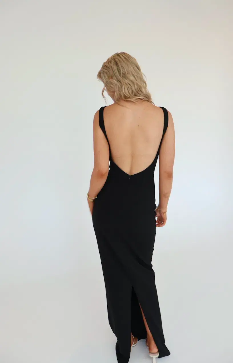 Effie Kats Verona Gown Black Size XS / AU 6 for rent on The Volte - main image