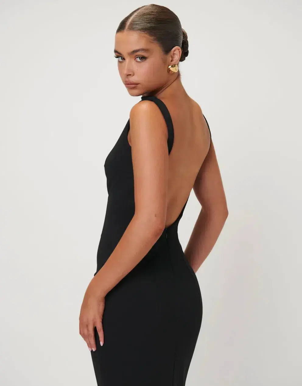 Effie Kats Verona Gown Black Size XS / AU 6 for rent on The Volte - main image