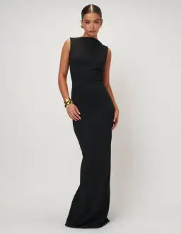Effie Kats Verona Gown Black Size XS / AU 6 for rent on The Volte - image 1
