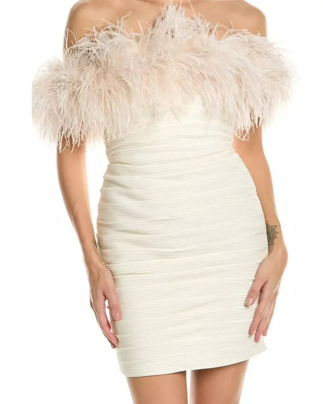 Rachel Gilbert Zion Mini White Size 4 / AU 14 for rent on The Volte - main image