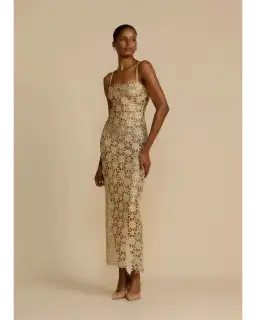 Arcina Ori Kendra Maxi Dress Gold Size XL / AU 14 for rent on The Volte - image 1