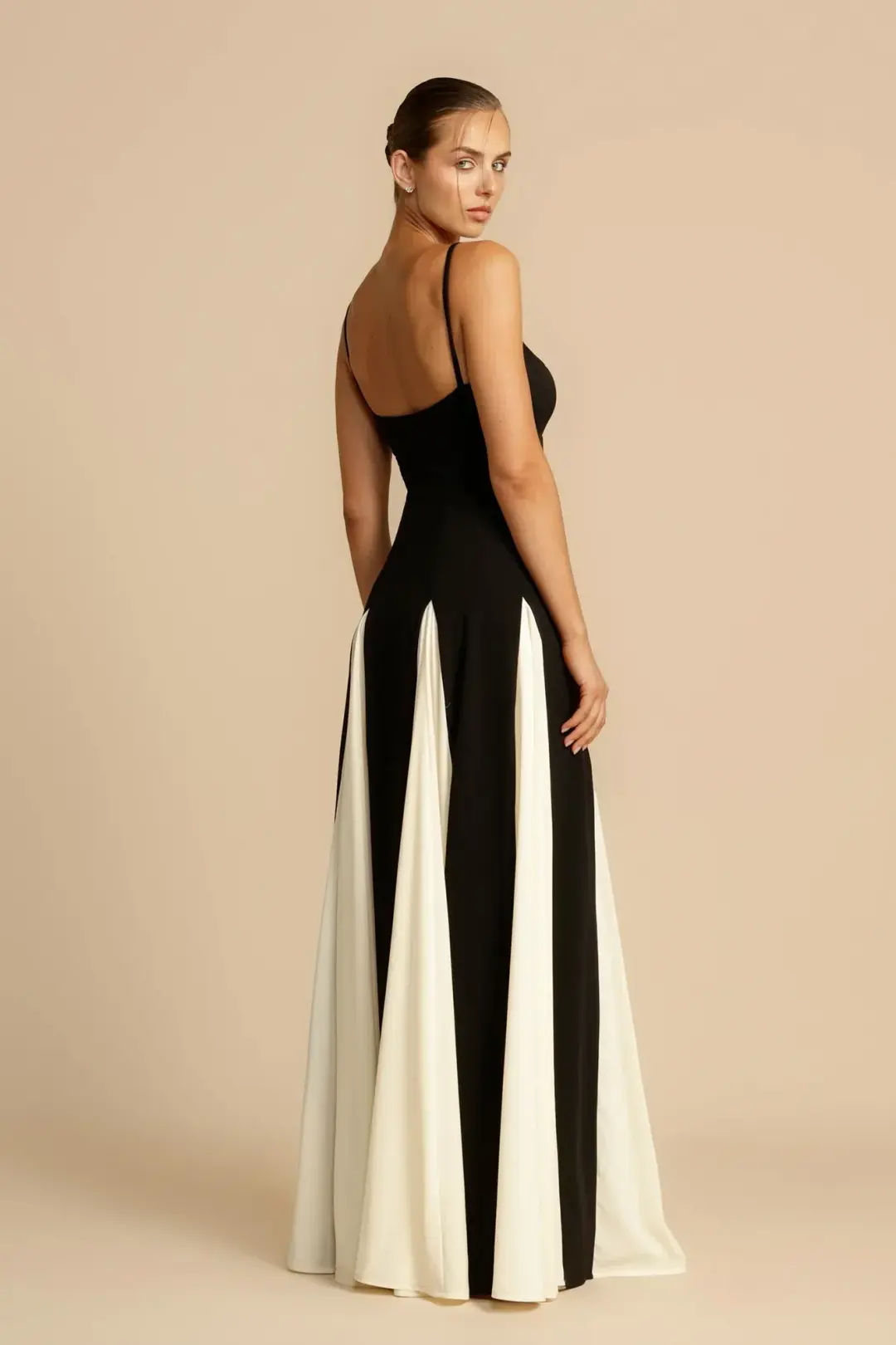 Arcina Ori Paloma Dress Black/White Size 12 for rent on The Volte - main image