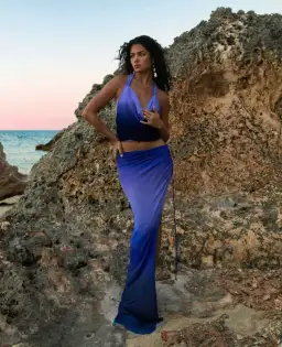 Rat & Boa Nova Top and Atlantis Skirt Set Purple Multi Size M / AU 10 for rent on The Volte - image 1